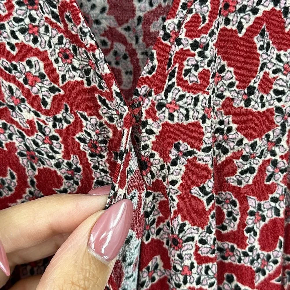 Ba&sh Floral Printed Camille Wrap Dress Size 2 - Picture 8 of 15